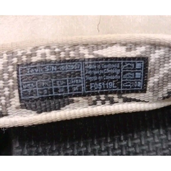 Teva Original Universal Sandal Boomerang White/Gray Women’s Sz 7 - Picture 10 of 11